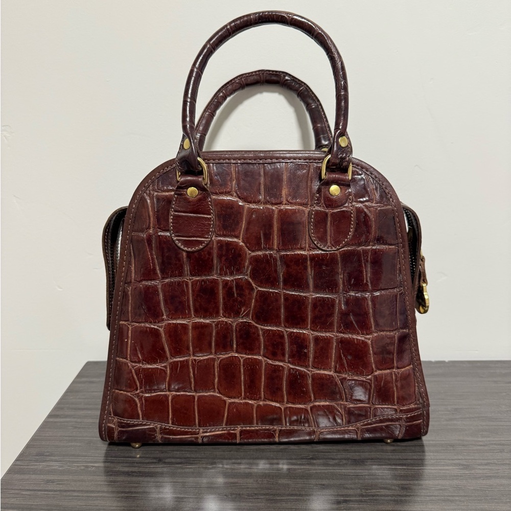 Brahmin Bag Brown Crocodile Leather